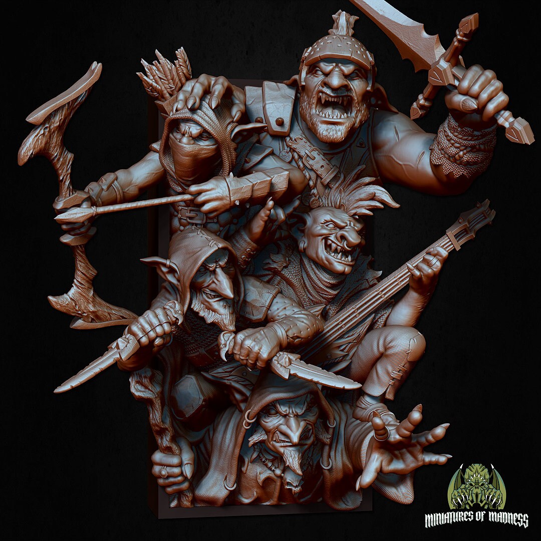Goblins | Bookend | Hold My Booknook | Mammoth Miniatures
