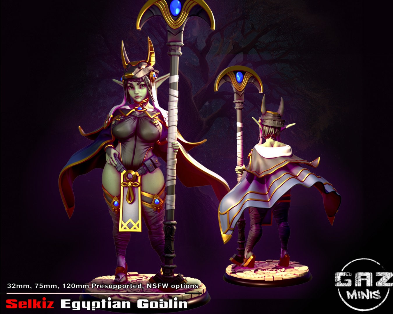 Selkiz | Egyptian Goblin | Medium | 32mm | Gaz Minis