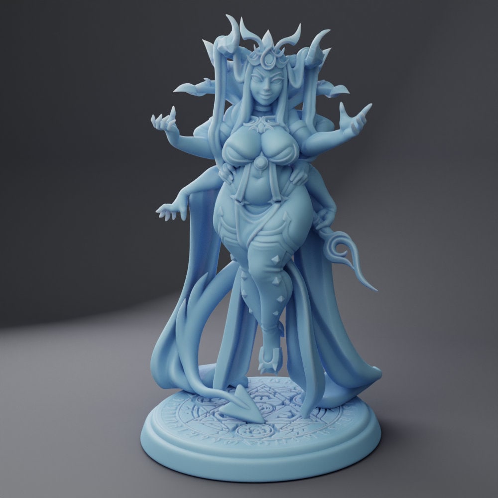 Succubus | Medium | 32mm | Level 99 Miniatures | Twin Goddess Miniatures | Dungeons and Dragons TTRPG