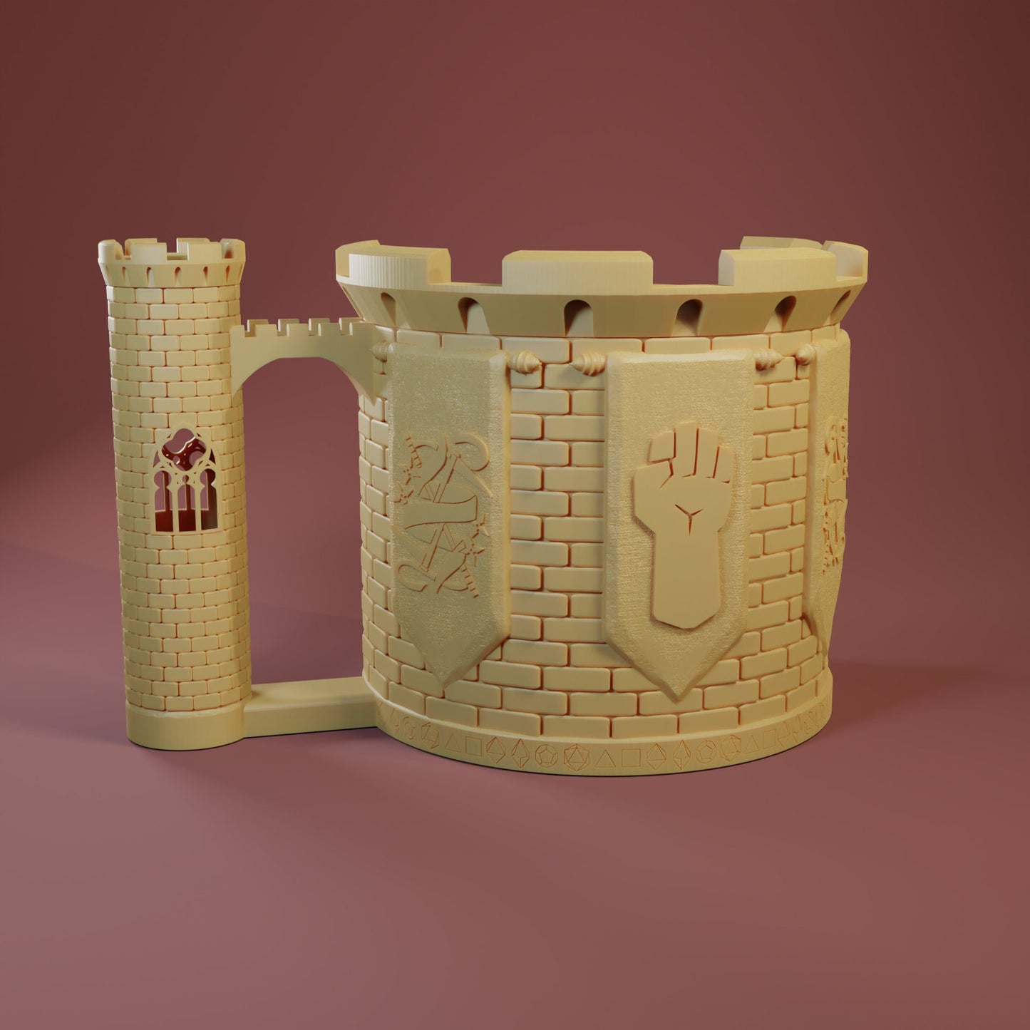 Monk Dice Mug | Sip & Rollers | Dungeons and Dragons | TTRPG | Health Tracker | Dice Tower | Dungeon Master | Curations by Kira