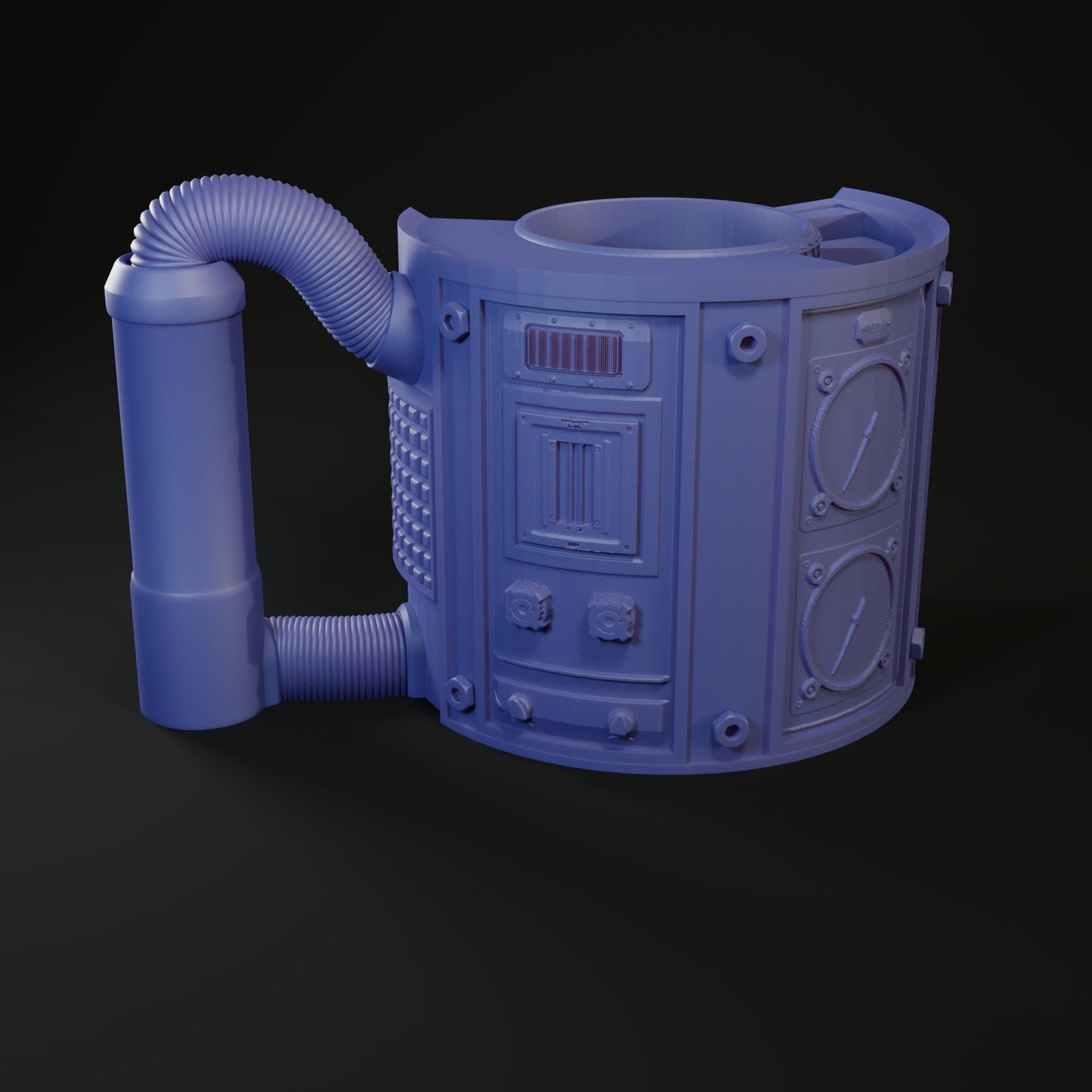 Sci-Fi Dice Mug | Sip & Rollers | Dungeons and Dragons | TTRPG | Health Tracker | Dice Tower | Dungeon Master | Curations by Kira