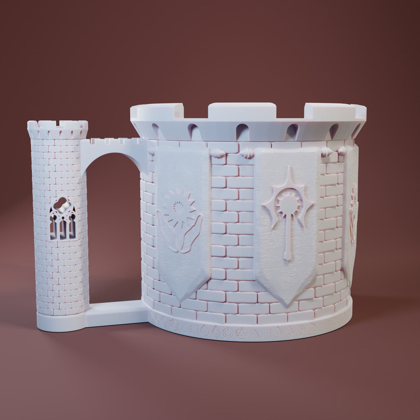Cleric Dice Mug | Sip & Rollers | Dungeons and Dragons | TTRPG | Health Tracker | Dice Tower | Dungeon Master | Curations by Kira