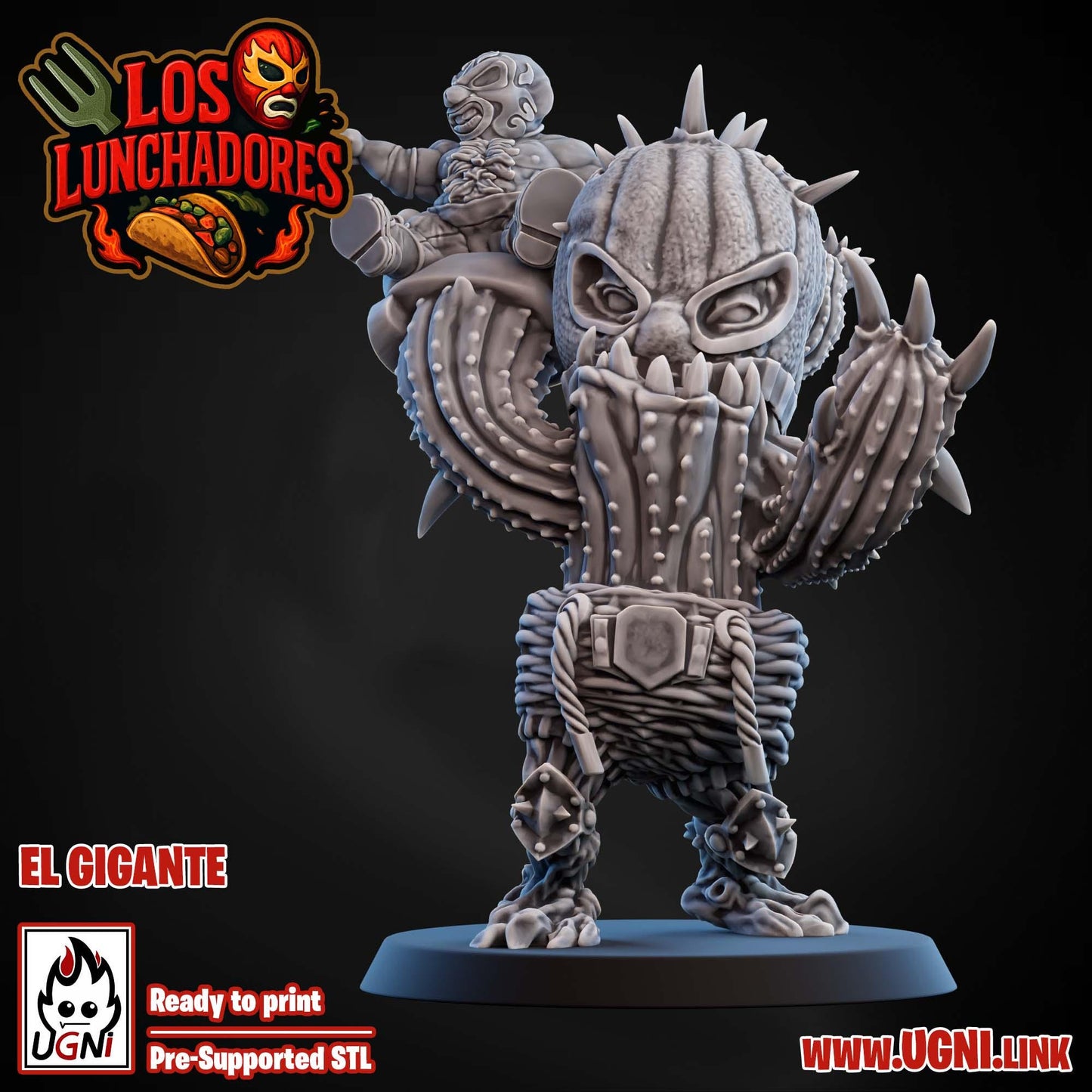 Los Lunchadores | Halfling Team | Stunty | Fantasy Football | Bases Included | 3D Printed Miniatures | 12K Quality | Ugni Miniatures