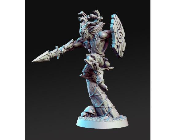 Quickspear | Wood Elf Warrior | Medium | Dungeons and Dragons | TTRPG | RNE Studio | Inside the Magic Forest