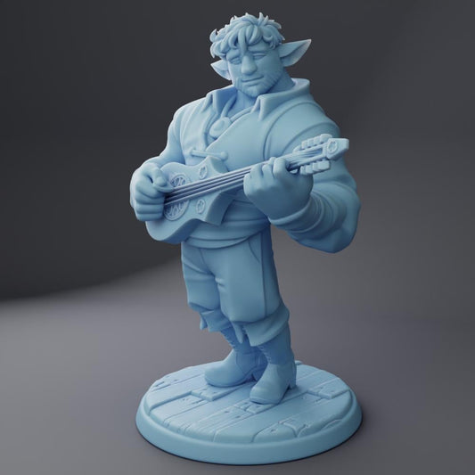 Durn | Firbolg Bard | 32mm and 75mm | Medium |  Dungeons and Dragons | TTRPG | Twin Goddess Miniatures | 3D Printed Miniature | 8K Quality
