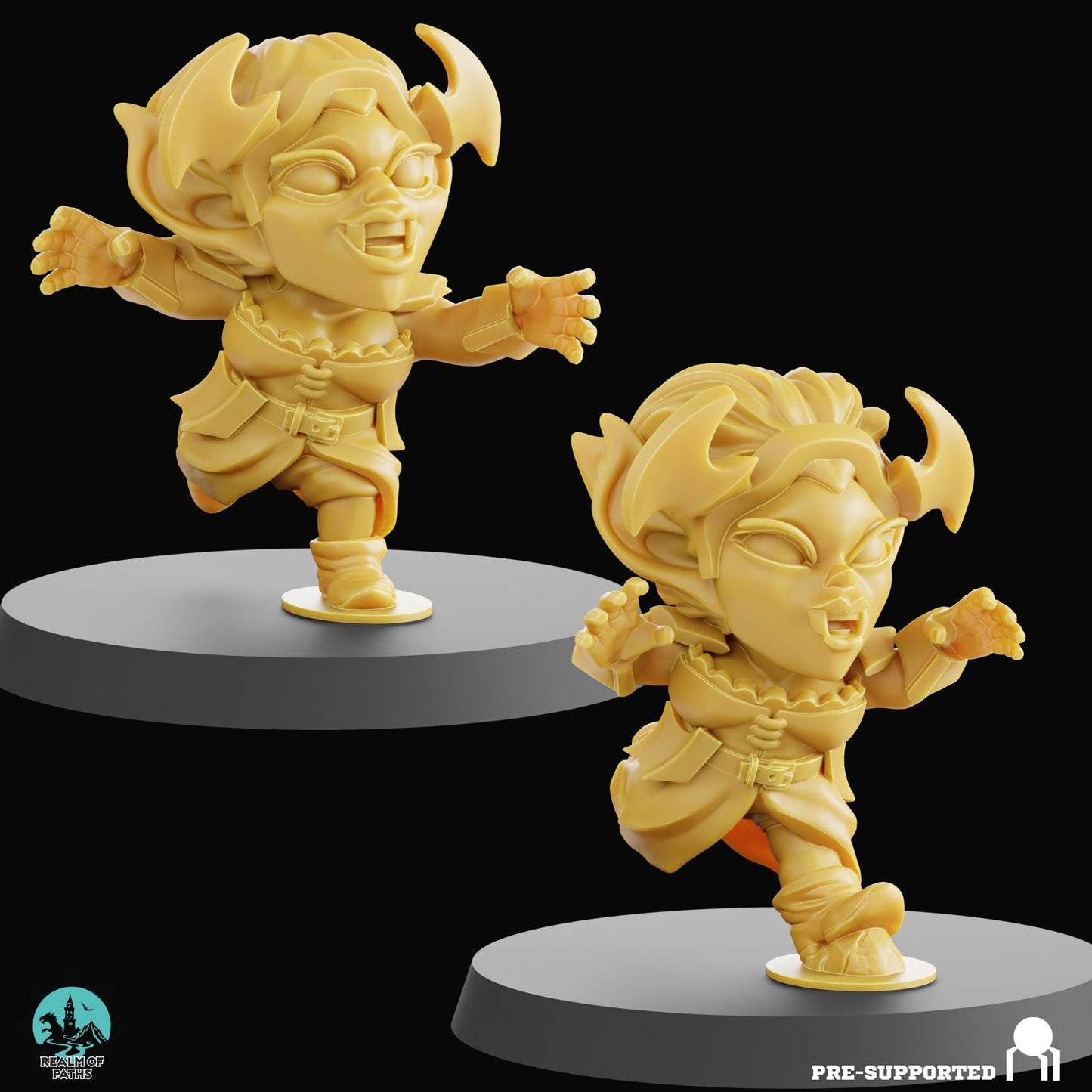 Blood Drop | Vampire Team | Fantasy Football | Realm of Paths | 3D Printed Miniature | 8K Quality Resin | Bases Included | TTRPG