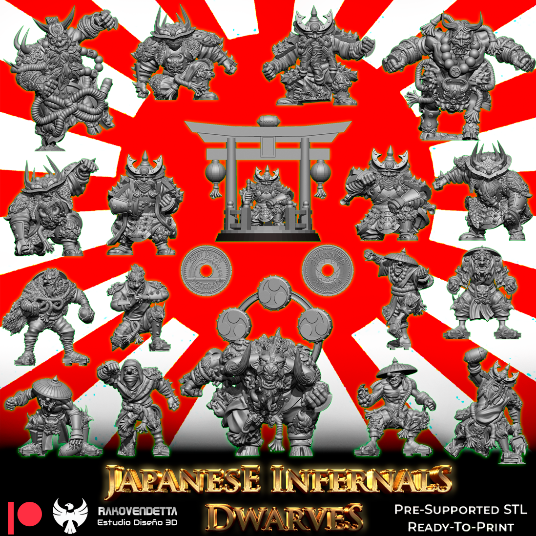 Japanese Infernal Dwarves | Chaotic Dwarf Team | Fantasy Football | Txarli Factory