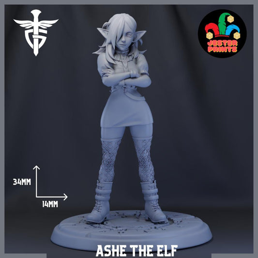Ashe the Elf | Medium | Twin Goddess Miniatures