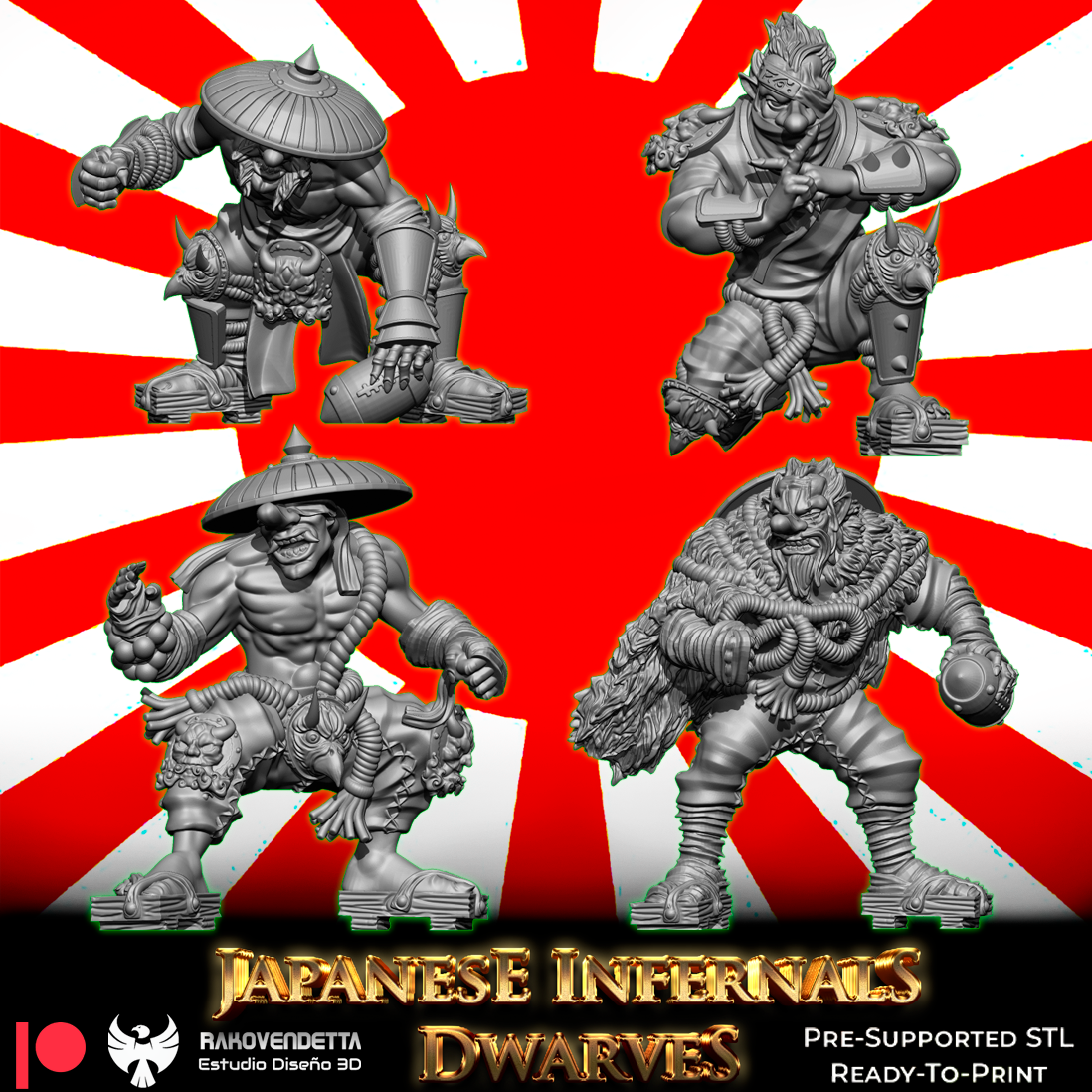 Japanese Infernal Dwarves | Chaotic Dwarf Team | Fantasy Football | Txarli Factory