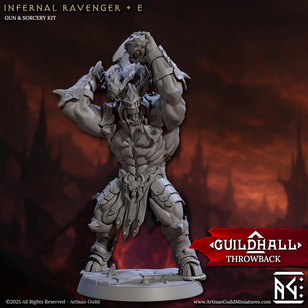 Infernal Ravagers | Demon Troops | Guns and Sorcery | Medium | 30mm Base | The Infernal Legion | Artisan Guild | Dungeons and Dragons