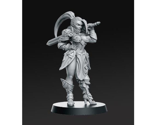 Skyla | Female Knight | Medium | Dungeons and Dragons | TTRPG | RNE Studio