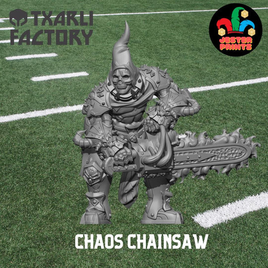 Chaos Chainsaw | Star Player | Fantasy Football | Txarli Factory | 3D Printed Miniature | 8K Quality Resin | Base Included