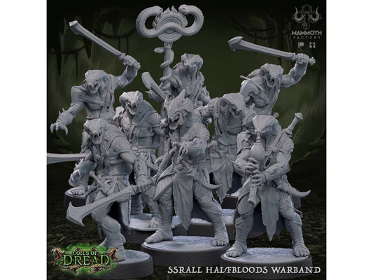 Ssrall Halfbloods | Yuan-Ti Abomination | Medium | 25mm Base | Dungeons and Dragons | 8k Resin Quality | Coils of Dread | Mammoth Factory