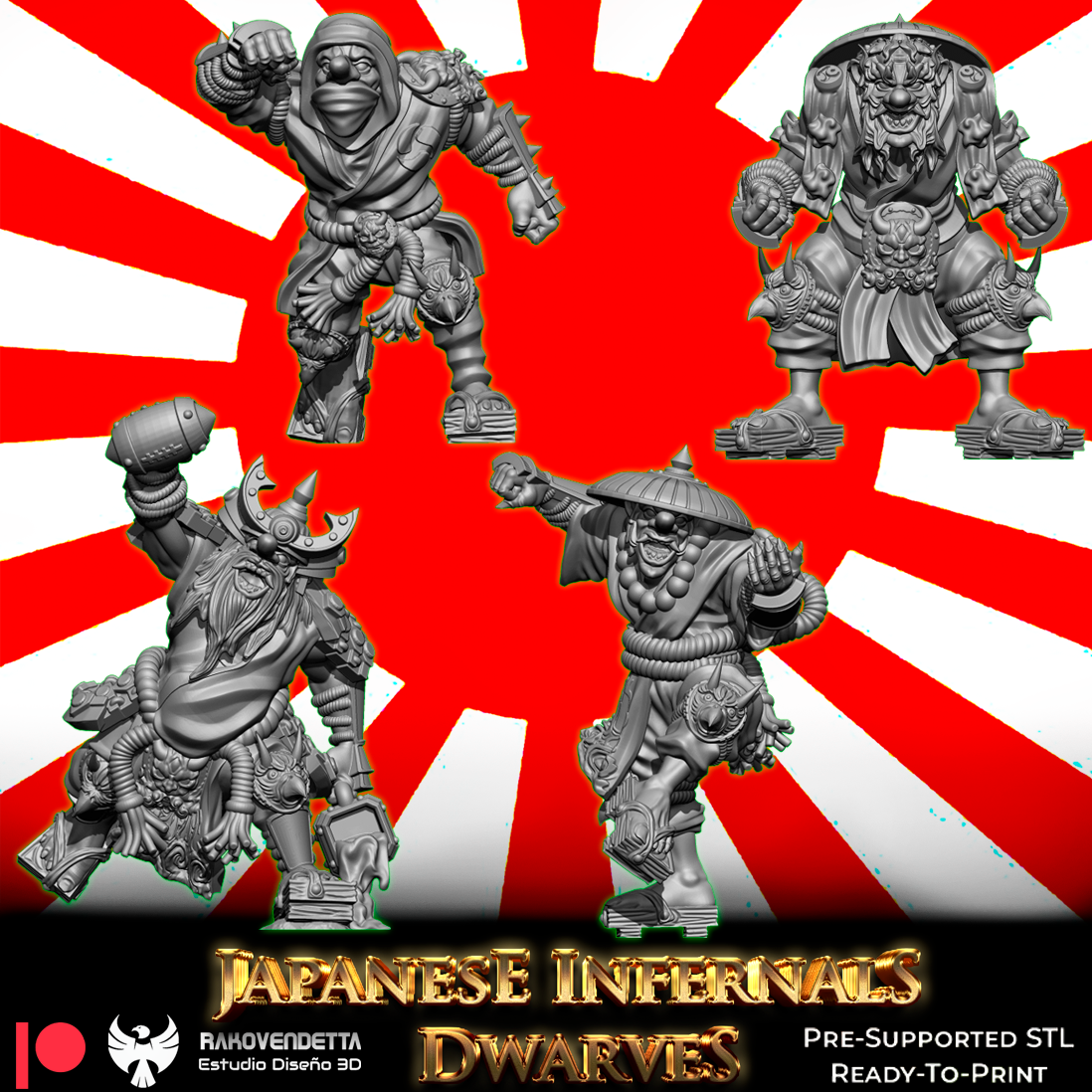 Japanese Infernal Dwarves | Chaotic Dwarf Team | Fantasy Football | Txarli Factory