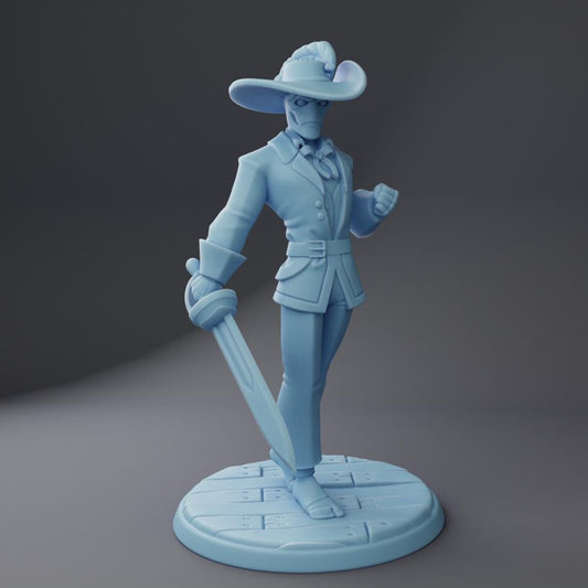 Warforged Swashbuckler | Medium | 32mm | Dungeons and Dragons | Twin Goddess Miniatures | Resin Printed Miniature | 12k Quality