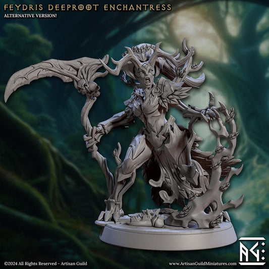 Feydris | Deeproot Enchantress | Medium | 32mm | Artisan Guild | Spriggan Barkwraiths