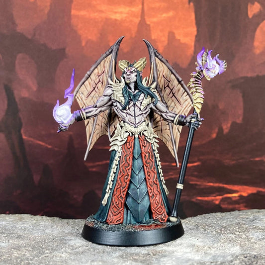 Asmodeus | Sovereign of Damnation | Demon Wizard | Medium | 30mm Base | The Infernal Legion | Artisan Guild | Dungeons and Dragons