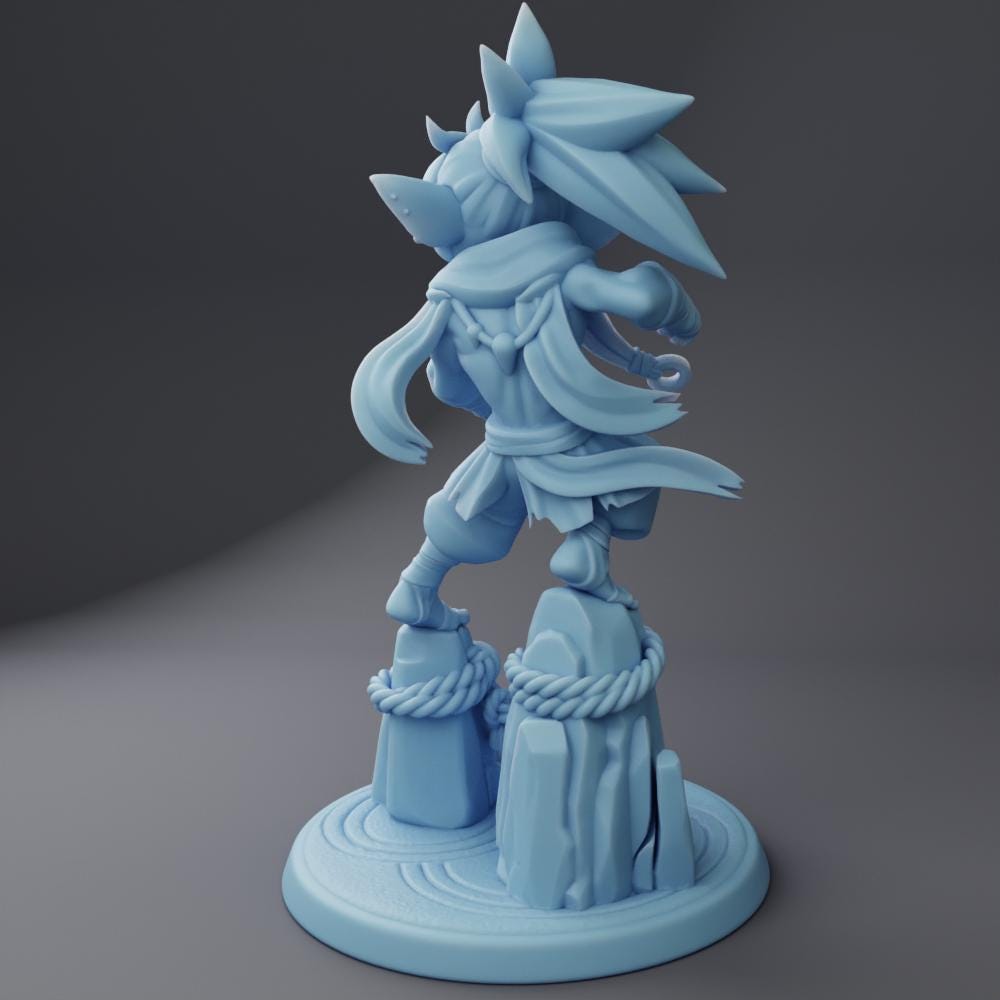 Saru | Goblin Monk | Medium | Dungeons and Dragons | Pathfinder | Adventurer | Twin Goddess Miniatures | 3D Resin Printed | 8K Quality