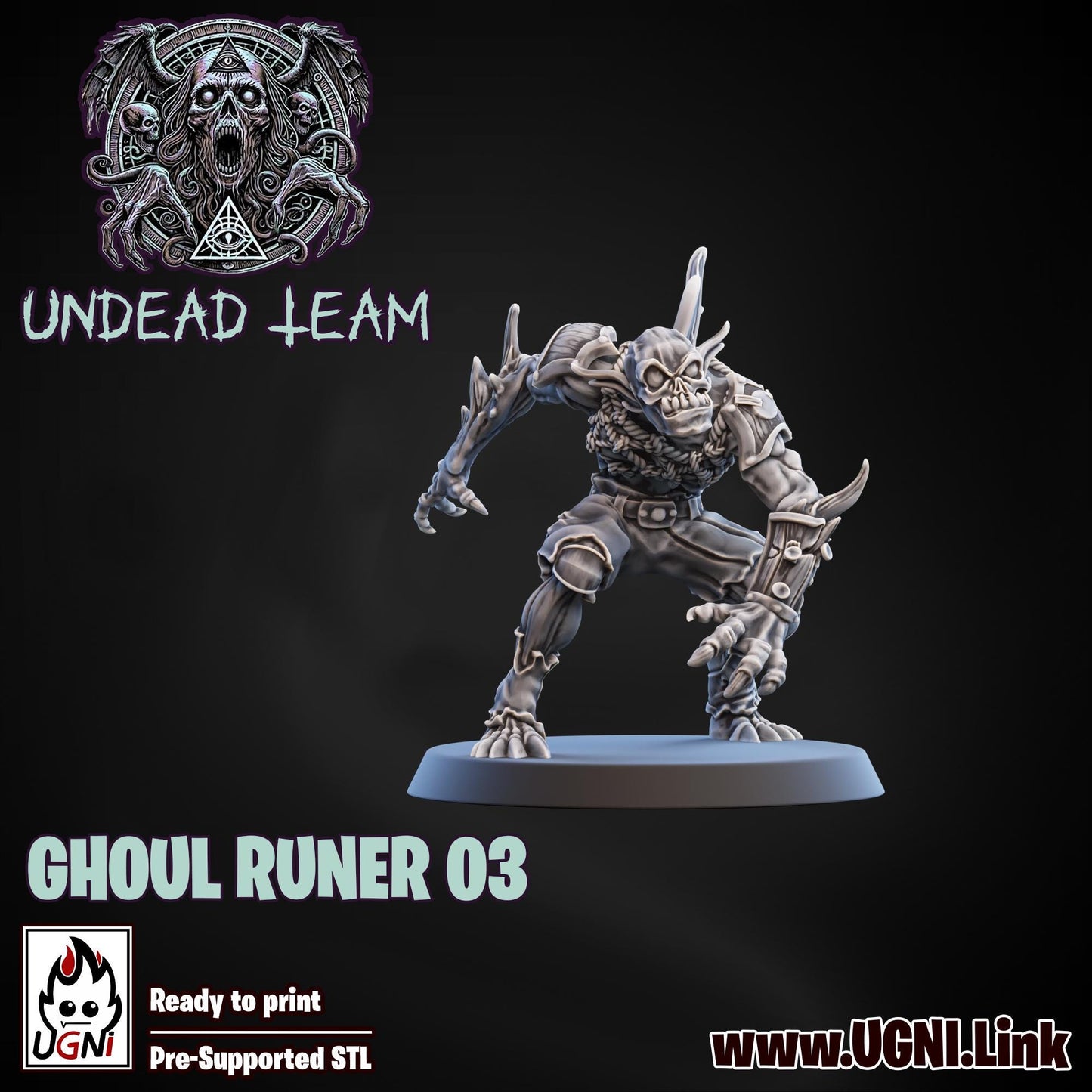 Undead Team Booster Pack | 8 Models | Fantasy Football | Ugni Miniatures