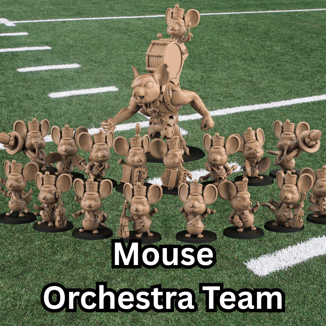 Mouse Orchestra Team | Fantasy Football | Crosslances | 8K Resin Quality | Dungeons and Dragons | TTRPG