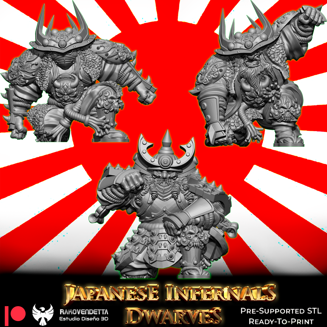 Japanese Infernal Dwarves | Chaotic Dwarf Team | Fantasy Football | Txarli Factory