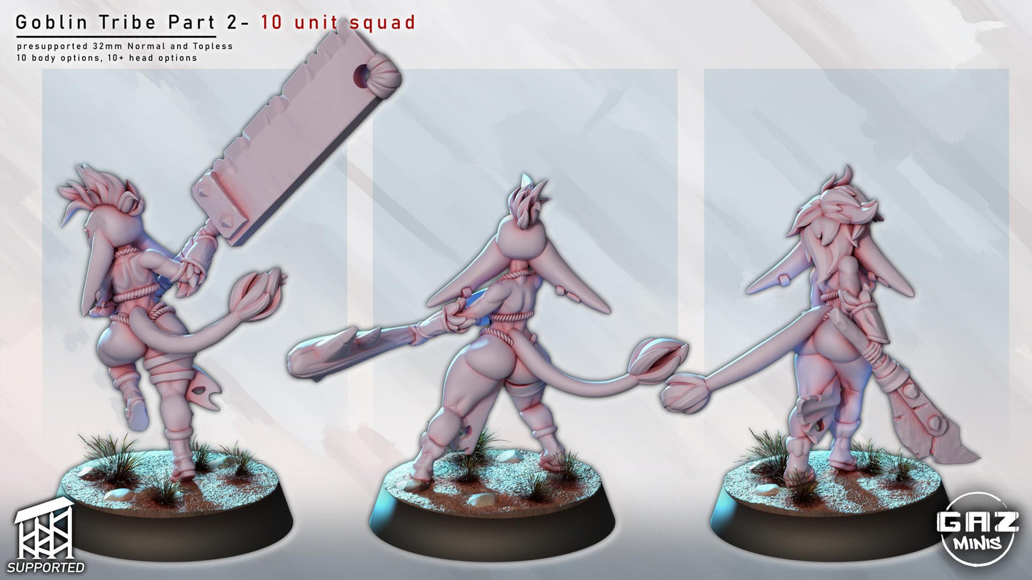 Cave Tribe | NSFW Option | Medium | 32mm | Gaz Minis | Dungeons and Dragons | TTRPG | Miniature