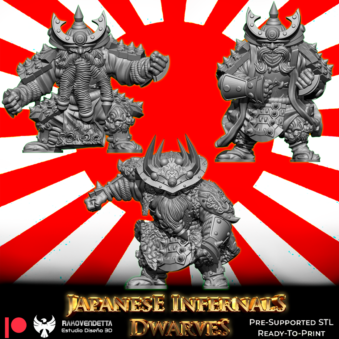 Japanese Infernal Dwarves | Chaotic Dwarf Team | Fantasy Football | Txarli Factory