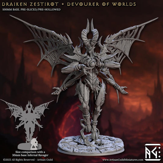 Draiken Zesterot | Destroyer of Worlds| Summoned Demon | 100mm Base | The Infernal Legion | Artisan Guild | Dungeons and Dragons