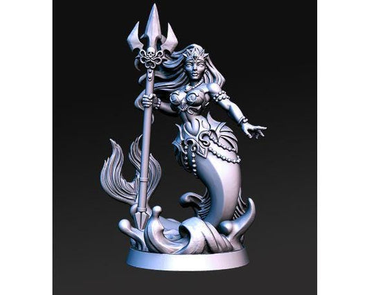 Neredia | Merfolk Queen | Mermaid | Triton | Sea Elf | Medium | Dungeons and Dragons | TTRPG | RNE Studio | Sailing the Seas