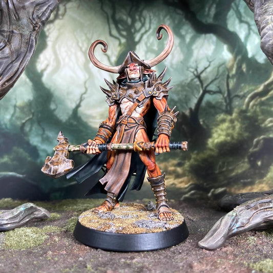 Warchief Girroz - The High | 32mm Scale | Medium | Faldorn Hobgoblins | Artisan Guild | TTRPG | Dungeons and Dragons | 8k Quality Miniature