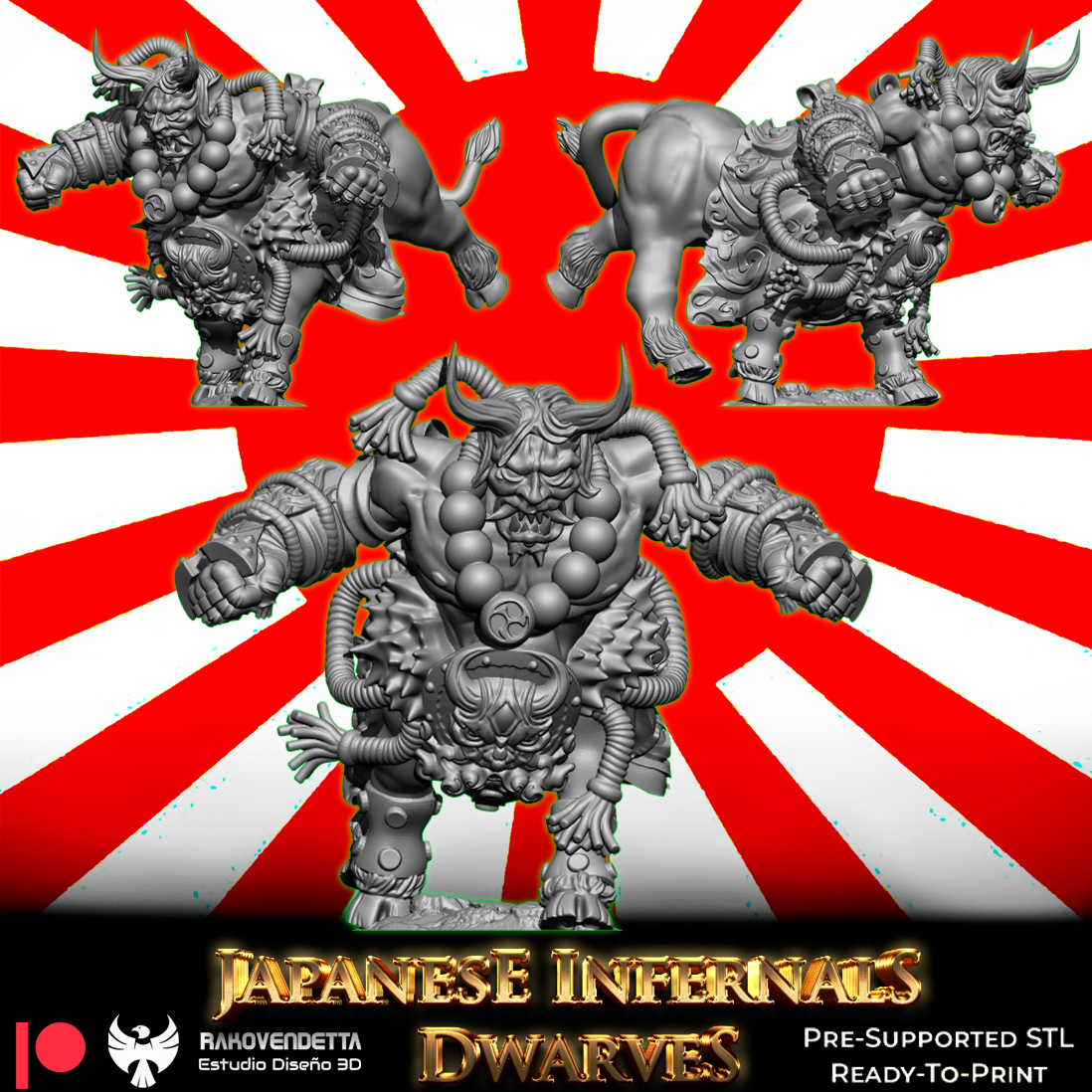 Japanese Infernal Dwarves | Chaotic Dwarf Team | Fantasy Football | Txarli Factory