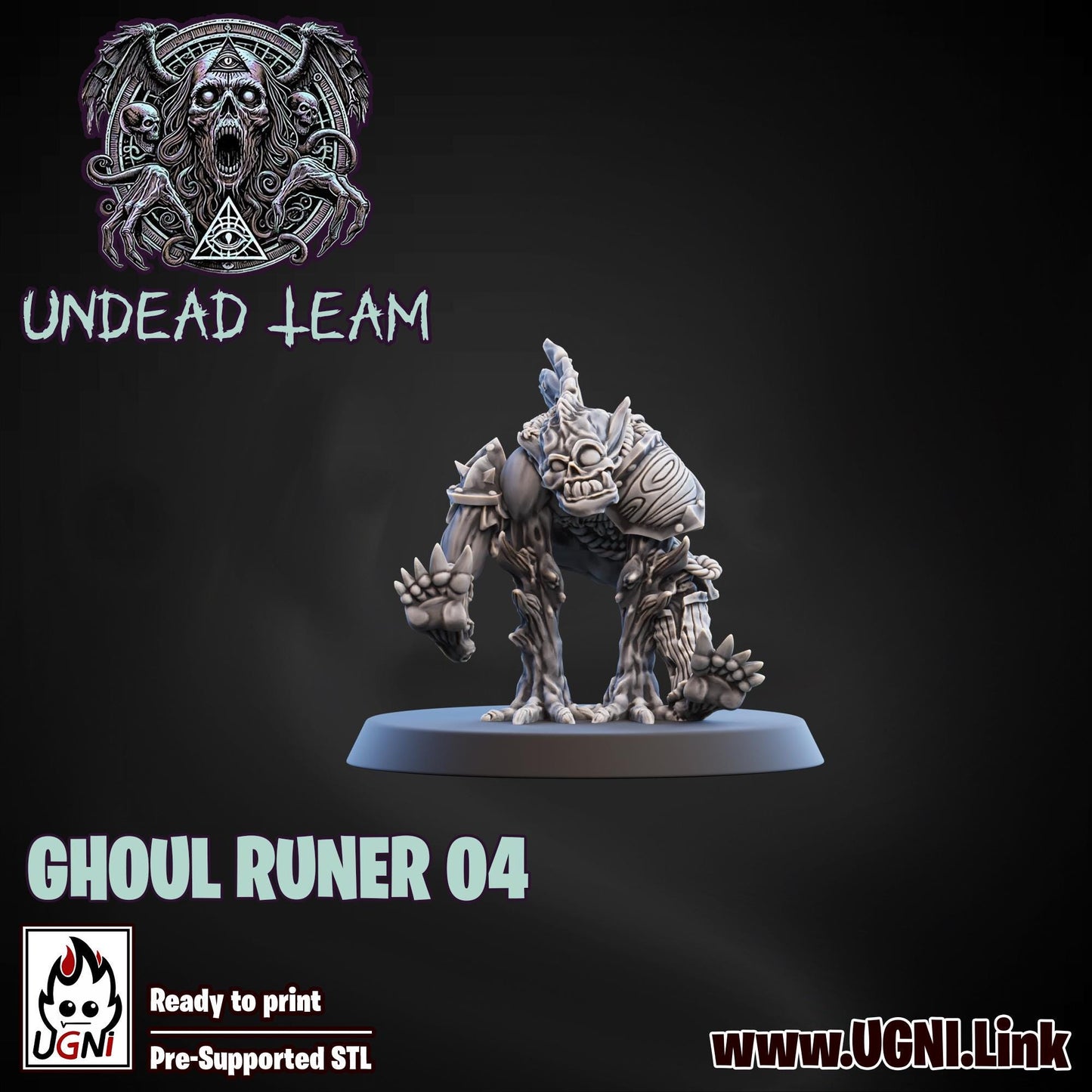 Undead Team Booster Pack | 8 Models | Fantasy Football | Ugni Miniatures