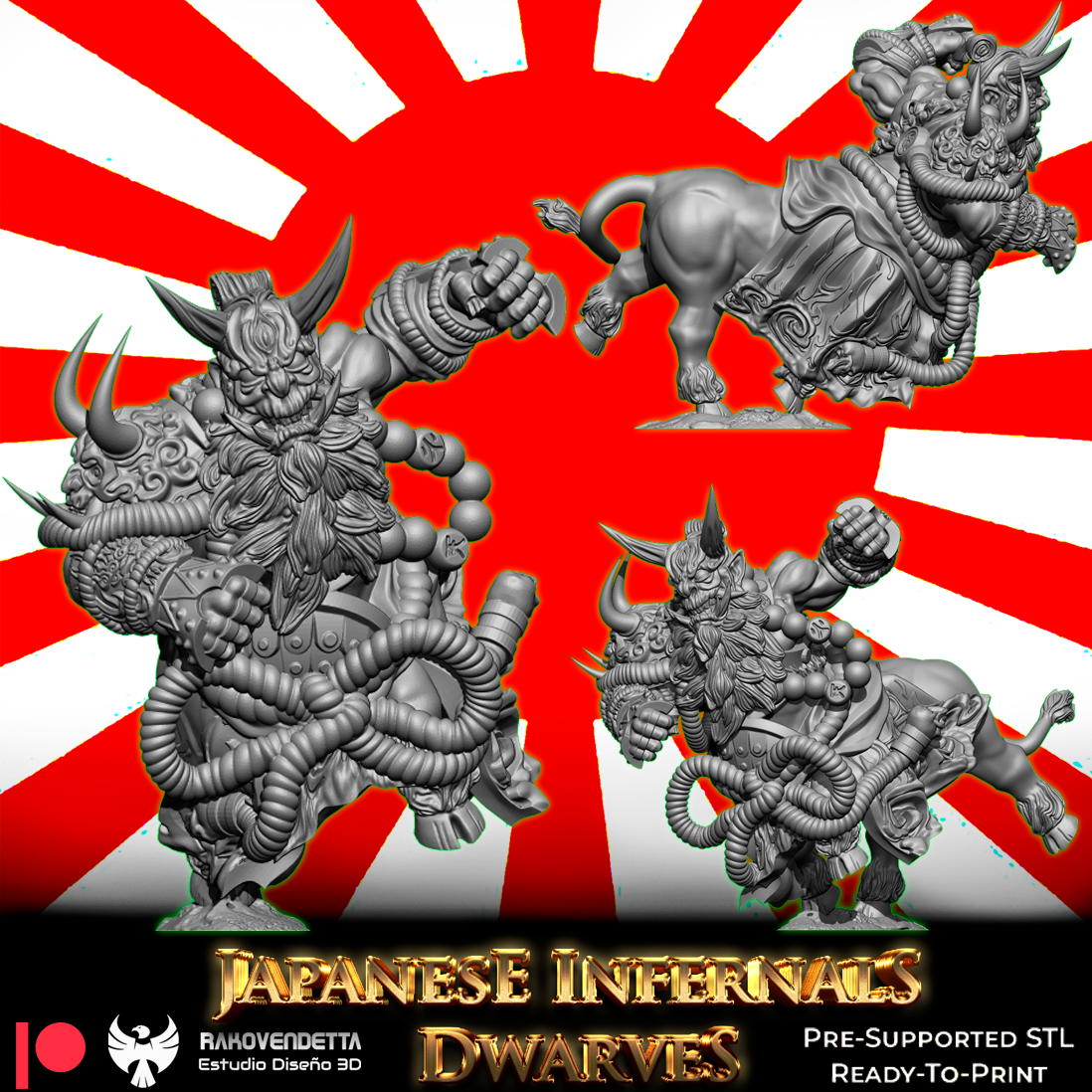 Japanese Infernal Dwarves | Chaotic Dwarf Team | Fantasy Football | Txarli Factory