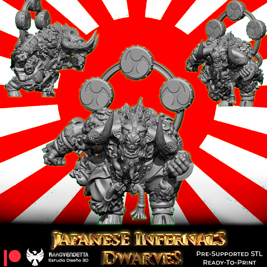 Japanese Infernal Dwarves | Chaotic Dwarf Team | Fantasy Football | Txarli Factory