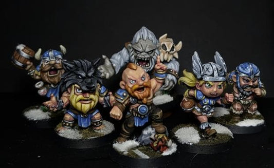 Northmen Chibis | Norsemen | Nordic | Big Guy | Star Player Fantasy Football | Big Head Chibis | 3D Printed Miniature | 8k Quality