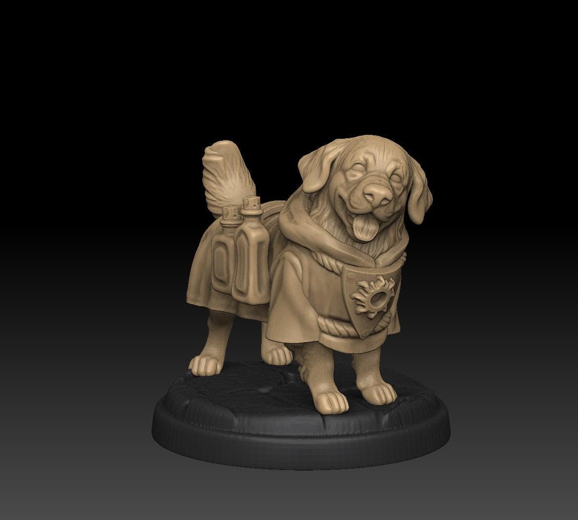 Dungeon Dogs | 20/25mm Base | 6 Models | Familiar | Wildshape | Animal | Beast Medusa Miniatures