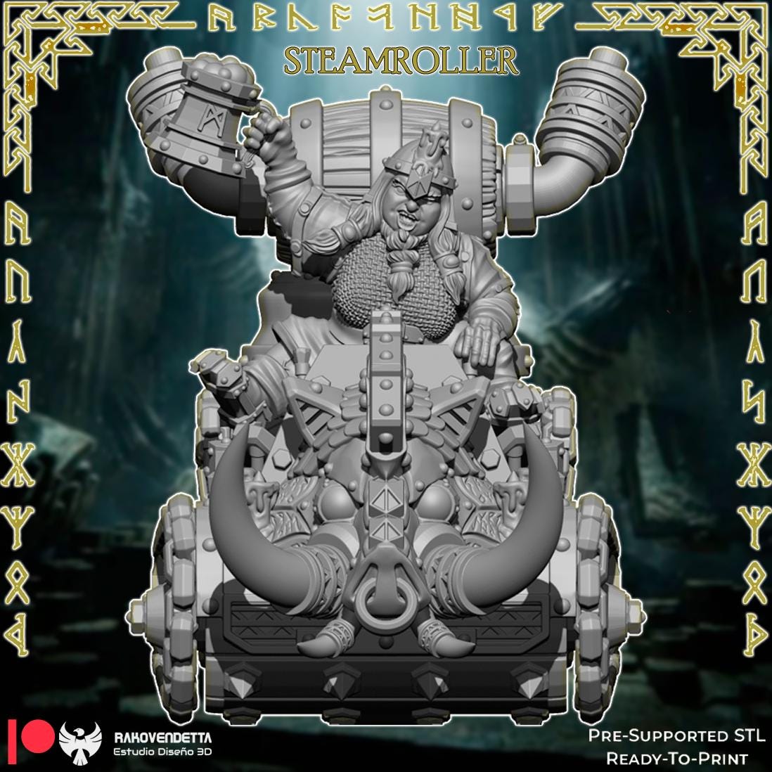 Little Beards | Female Dwarf Team | Fantasy Football | Txarli Factory | 3D Printed Miniature | 8K Quality Resin | Bases Included | TTRPG