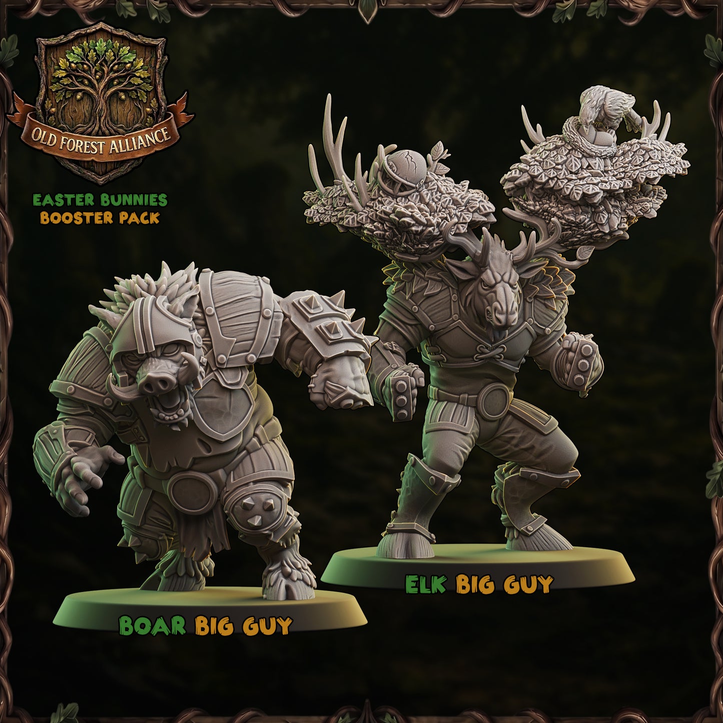 Old Forest Alliance Team | Fantasy Football | Ugni | Dungeons and Dragons | TTRPG | 8K 3D Resin Printed Miniature (Copy)