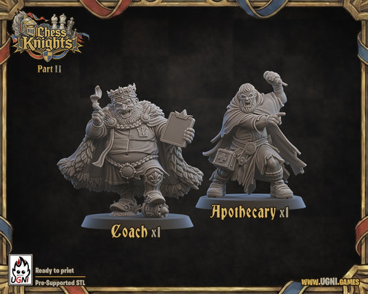Chess Knights | Coaching Staff | Fantasy Football | Ugni Miniatures