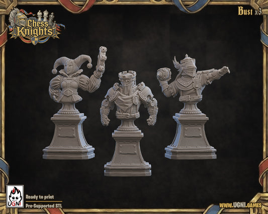Busts | Chess Knights | Fantasy Football Busts | Trophies | Ugni Miniatures