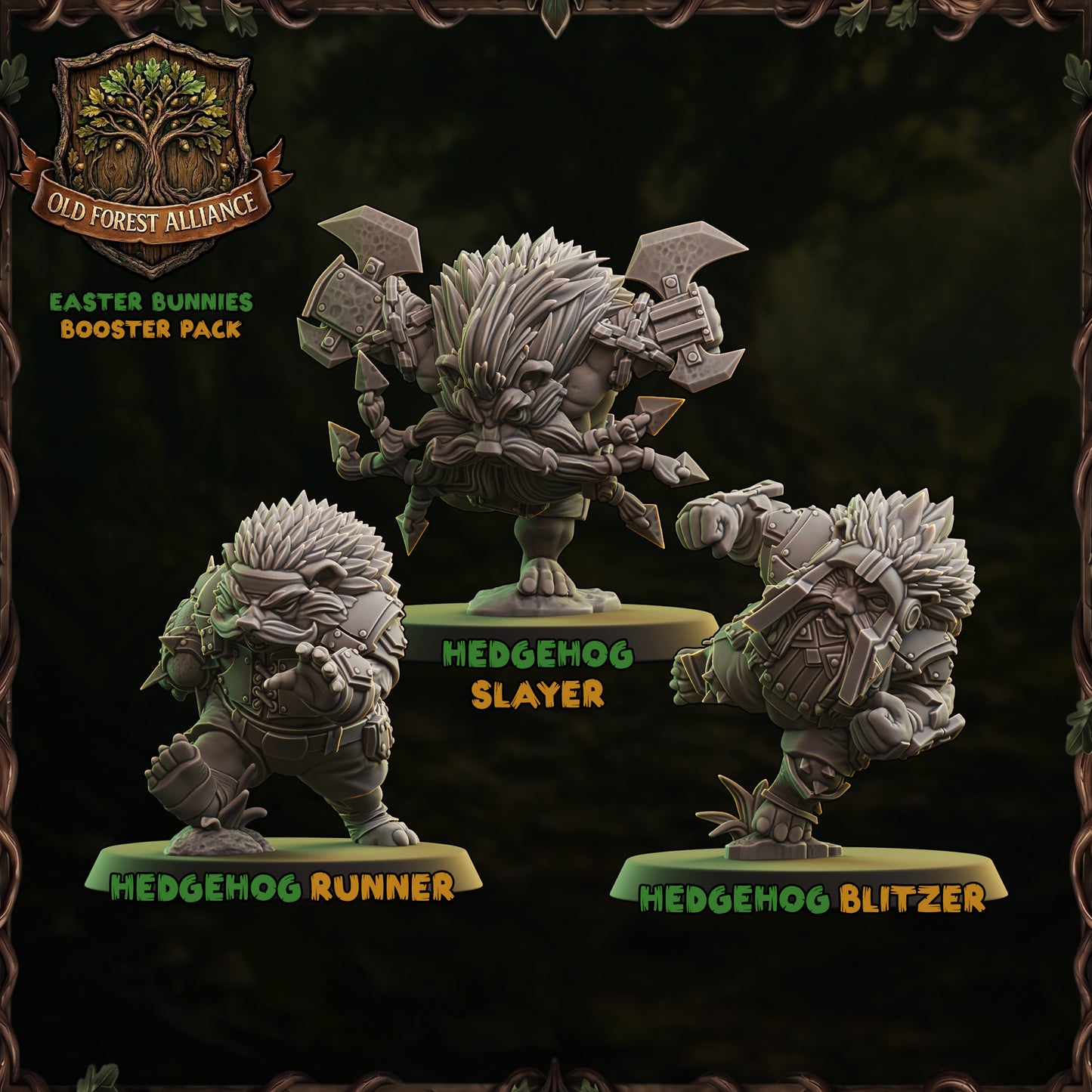 Old Forest Alliance Team | Fantasy Football | Ugni | Dungeons and Dragons | TTRPG | 8K 3D Resin Printed Miniature (Copy)
