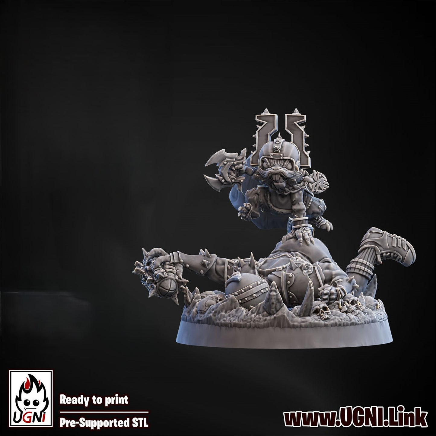 Chaos Squirrel | Squirrel Star Player | Fantasy Football | Ugni Miniatures