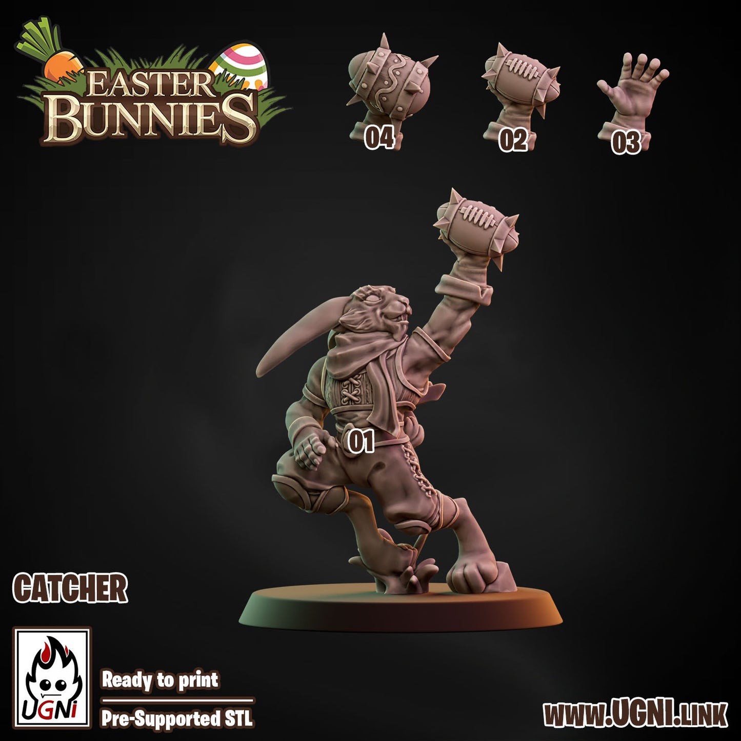 Old Forest Alliance Team | Fantasy Football | Ugni | Dungeons and Dragons | TTRPG | 8K 3D Resin Printed Miniature (Copy)