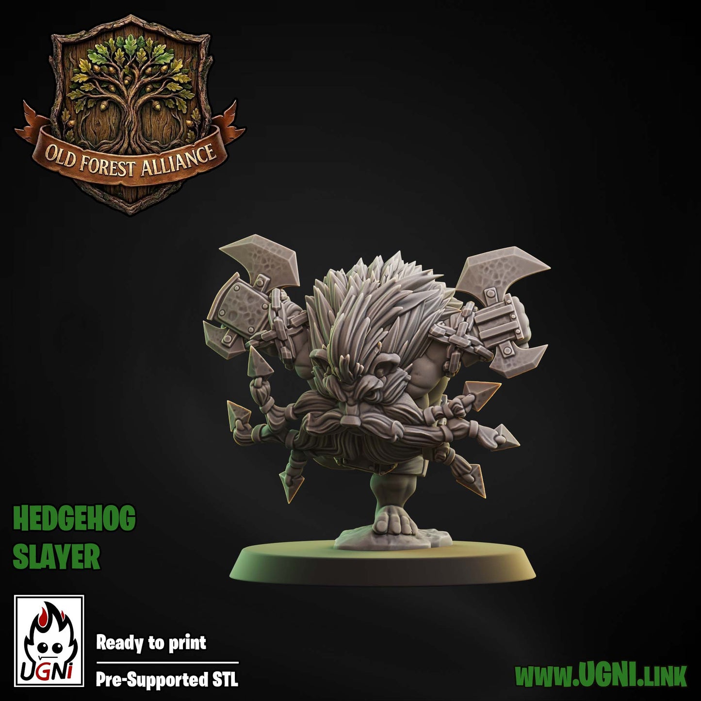 Old Forest Alliance Team | Fantasy Football | Ugni | Dungeons and Dragons | TTRPG | 8K 3D Resin Printed Miniature (Copy)