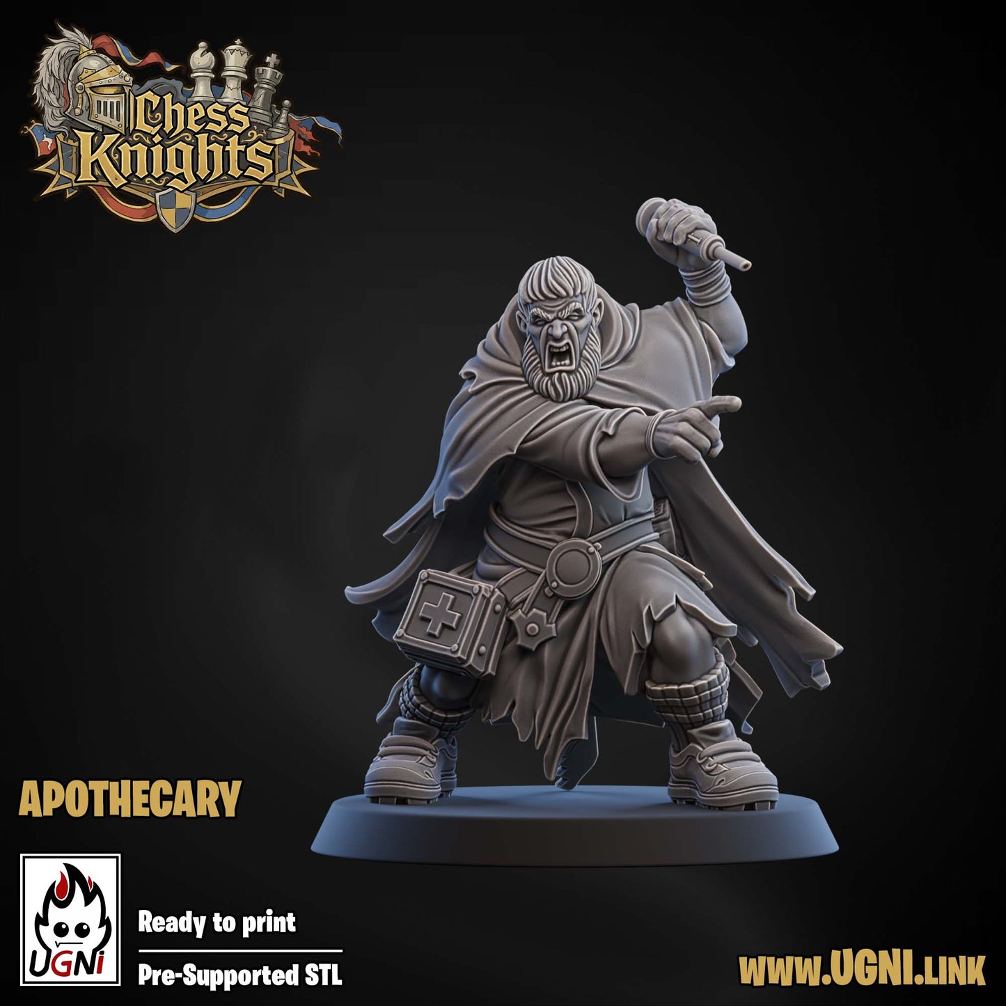 Chess Knights | Coaching Staff | Fantasy Football | Ugni Miniatures