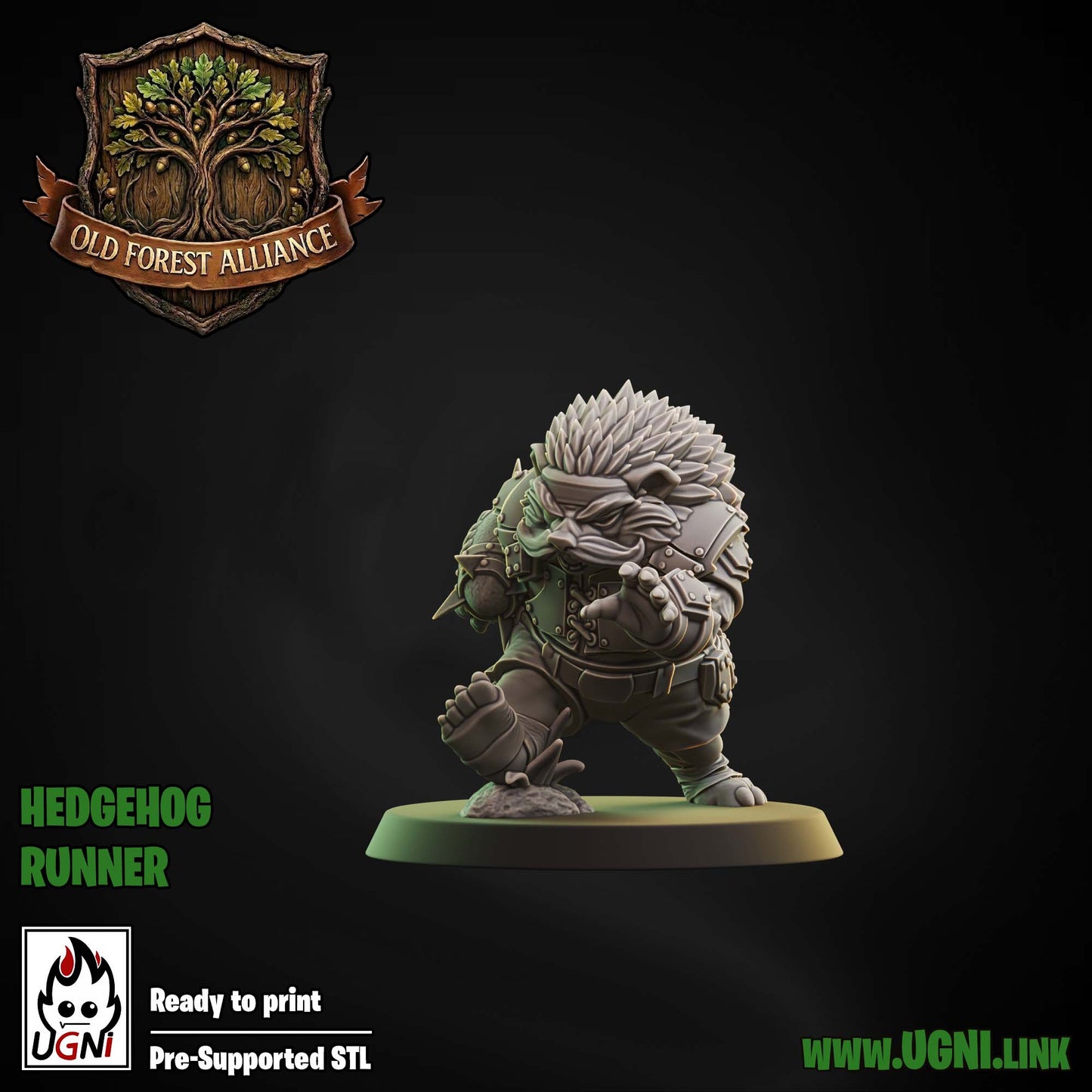 Old Forest Alliance Team | Fantasy Football | Ugni | Dungeons and Dragons | TTRPG | 8K 3D Resin Printed Miniature (Copy)
