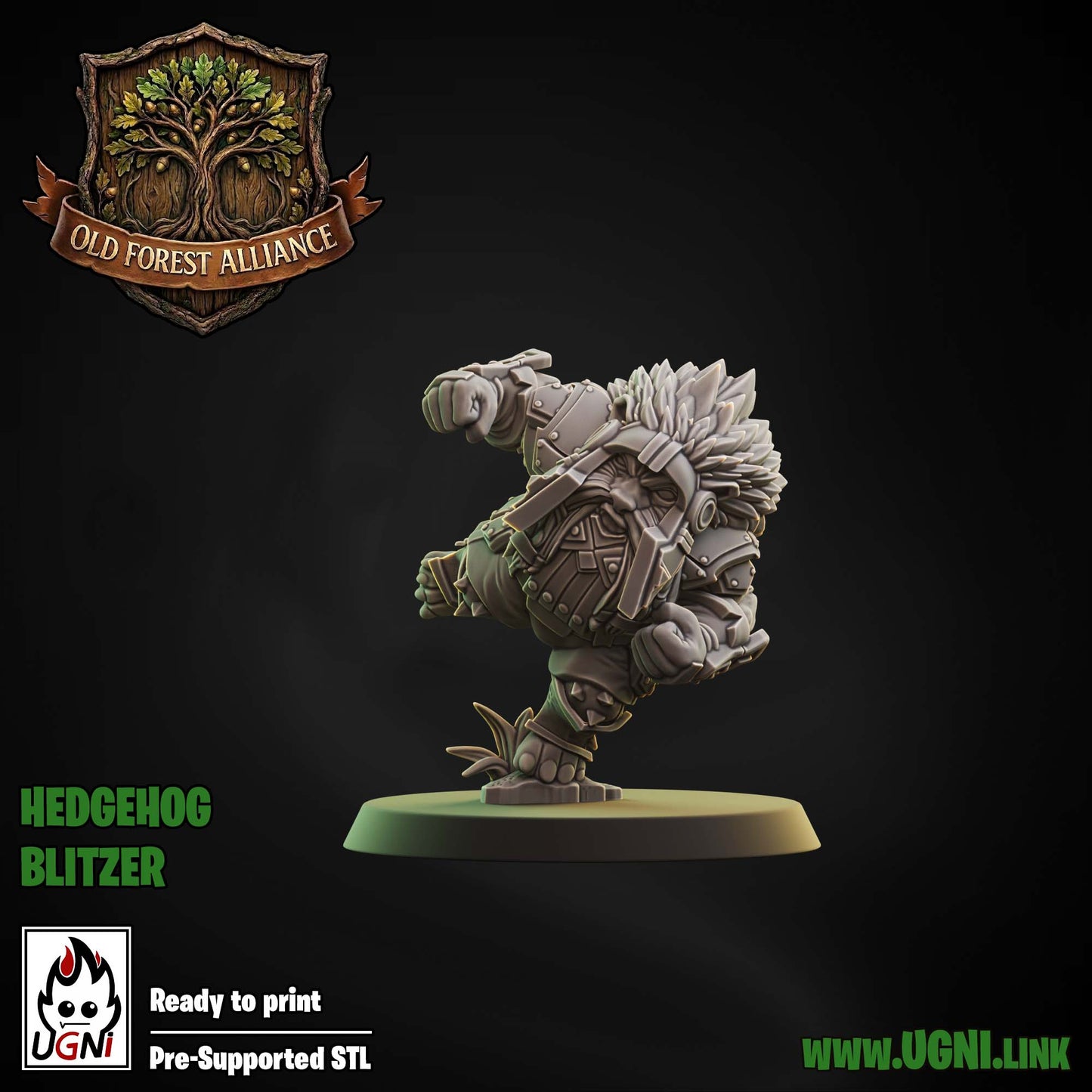 Old Forest Alliance Team | Fantasy Football | Ugni | Dungeons and Dragons | TTRPG | 8K 3D Resin Printed Miniature (Copy)