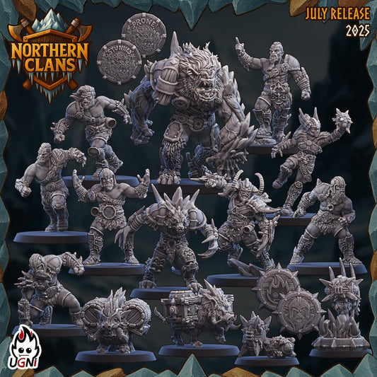 Northern Clans | Norsemen | Fantasy Football | Ugni Miniatures | 12k Resin Quality
