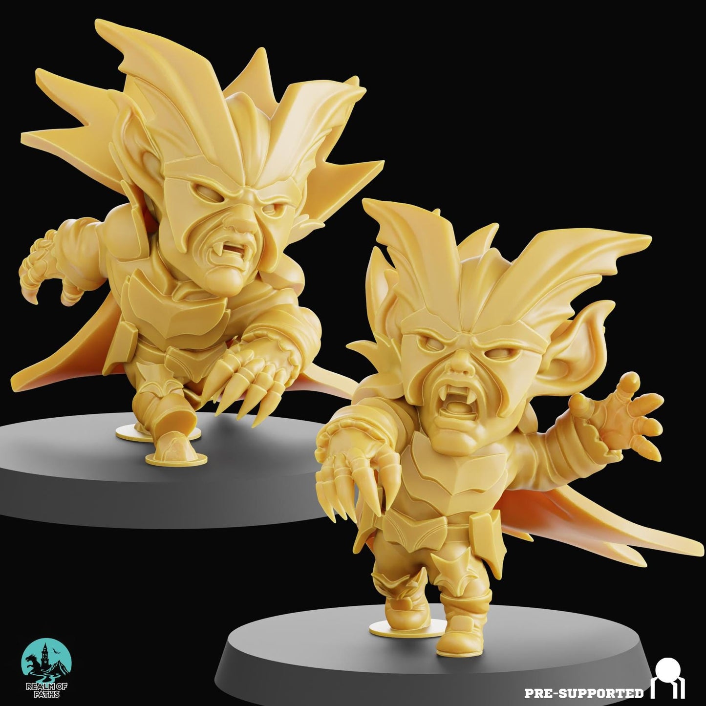 Blood Drop | Vampire Team | Fantasy Football | Realm of Paths | 3D Printed Miniature | 8K Quality Resin | Bases Included | TTRPG