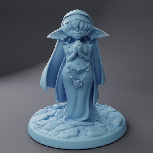 Constance | Garden Golem Maker | Goblin Nun | 2 Variations | Medium | 32mm | Twin Goddess Miniatures |